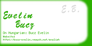 evelin bucz business card